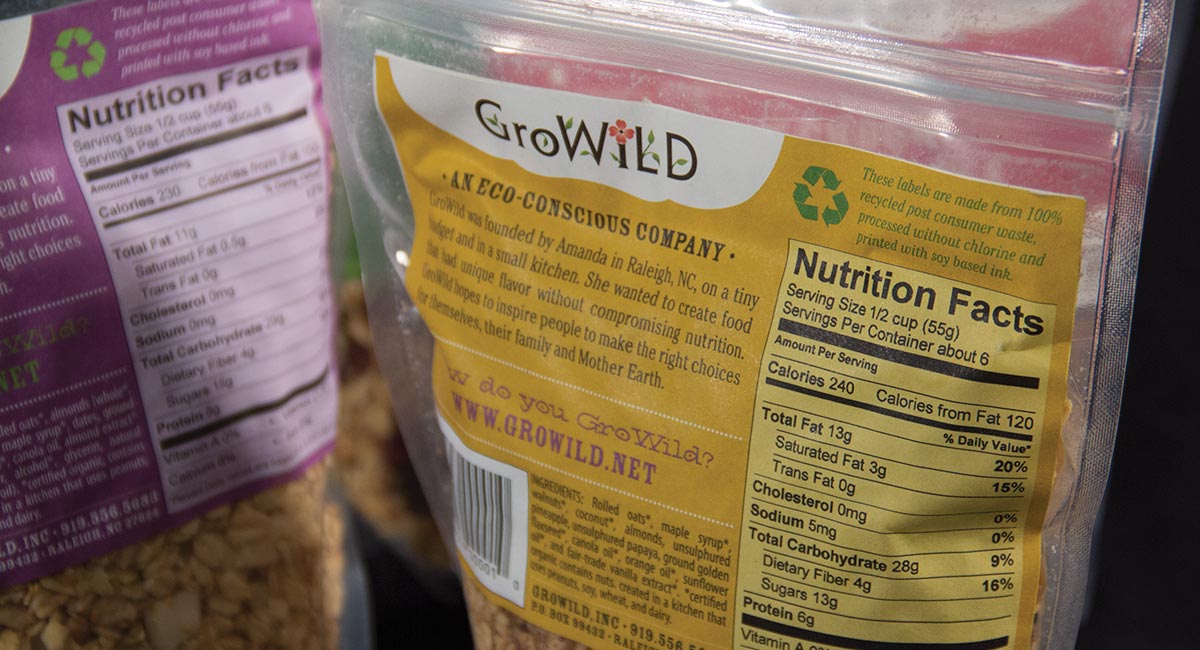 growild granola design work